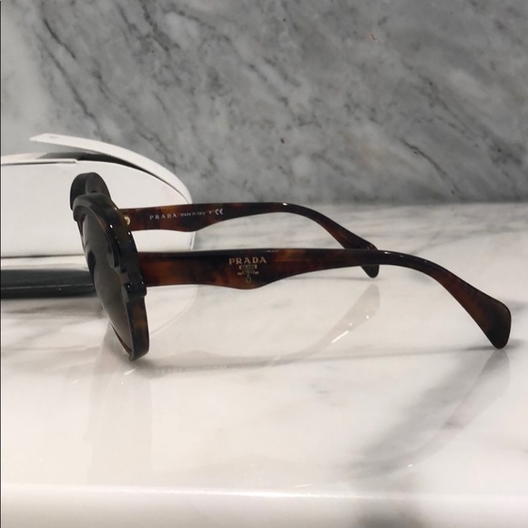 Prada Baroque Tortoiseshell Cat Eye Sunglasses